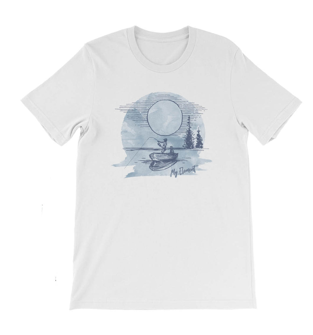 Fishing-Short Sleeve T-shirt (2 colors) - MyElementco.com 